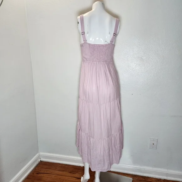 Sonoma Linen Blend Stripped Dress Size Medium - Picture 3 of 12